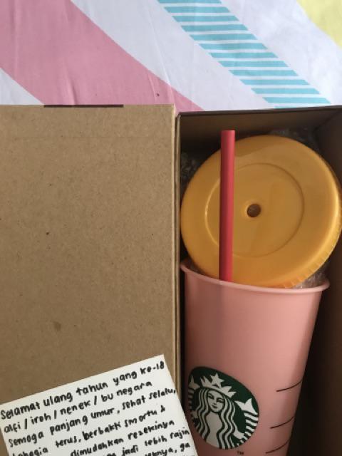 Tumbler Starbucks Reuseable Changing Color