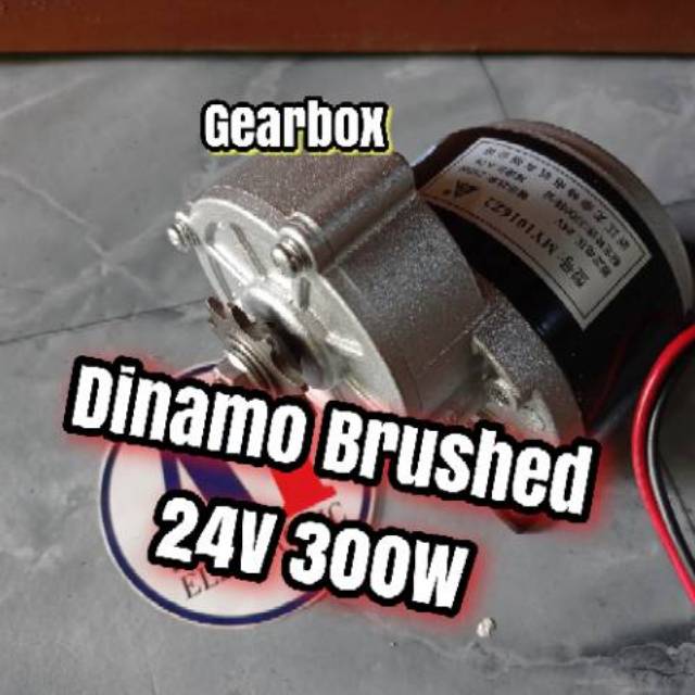 Dinamo MY1016 brushsed 24V Gear Box sepeda listrik robotik atau mobil listrik mainan