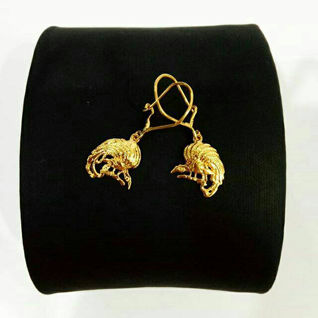 Anting Emas asli model cendrawasih