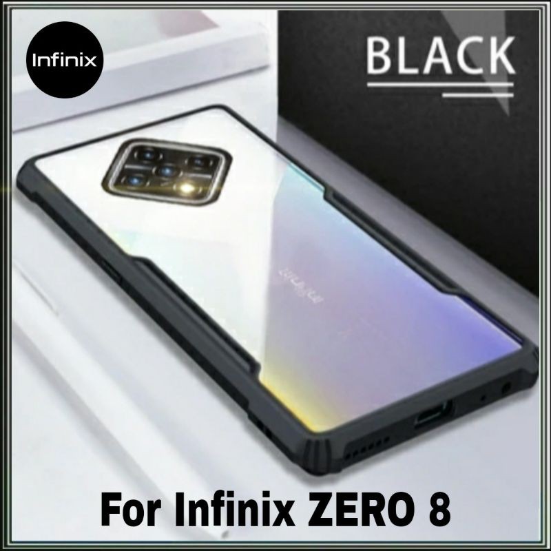 Riyanali_Shop Case Infinix Zero 8 Soft Hard Tpu HD Transparan Casing Cover