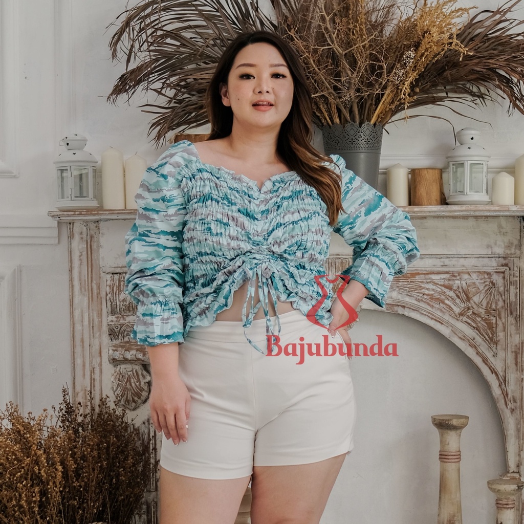 BLOUSE JUMBO BIG SIZE LENGAN PANJANG MOLLA-BB