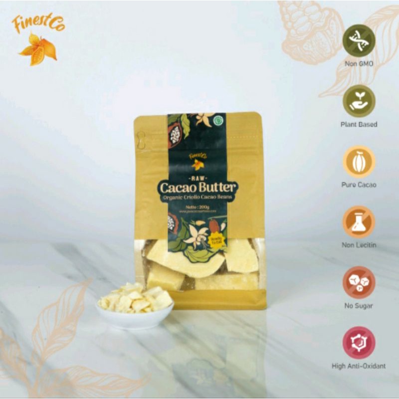

Cacao Butter Signature 200gr / Finestco Cacao Butter Unrefined