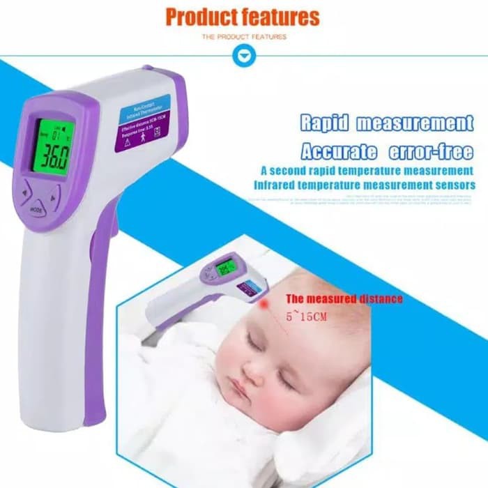 Termometer digital infrared / thermometer digital infrared anak bayi Alat ukur panas Badan Telinga