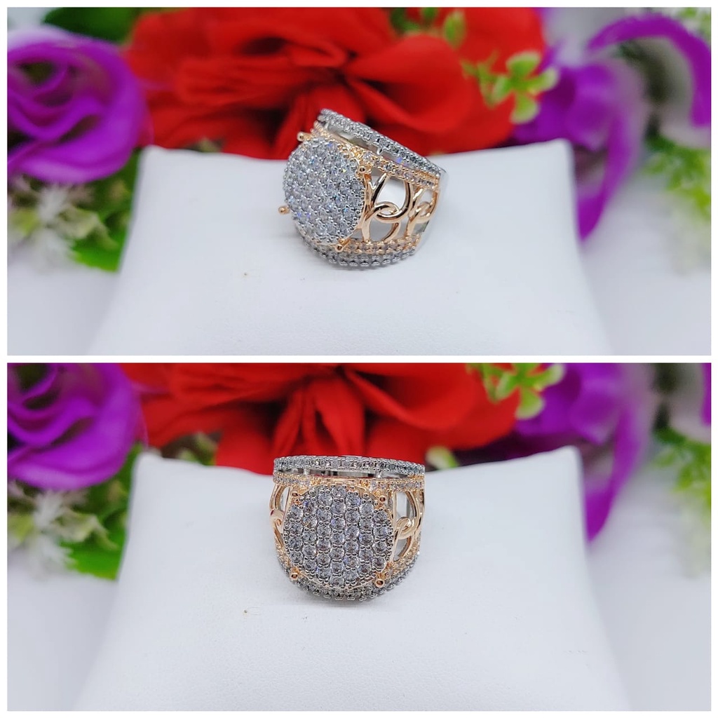 Cincin wanita permata lapis emas perhiasan xuping jewelry 0058-0060