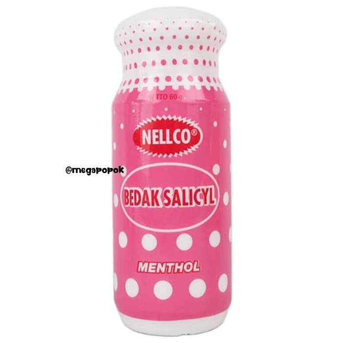 Bedak Salicyl Nellco Menthol/Non Menthol 60gr/megapopok