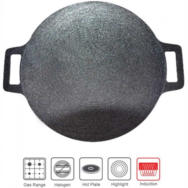 Panci Martabak Non Stick Crepes Thick Cast Iron Pancake Pan 33cm