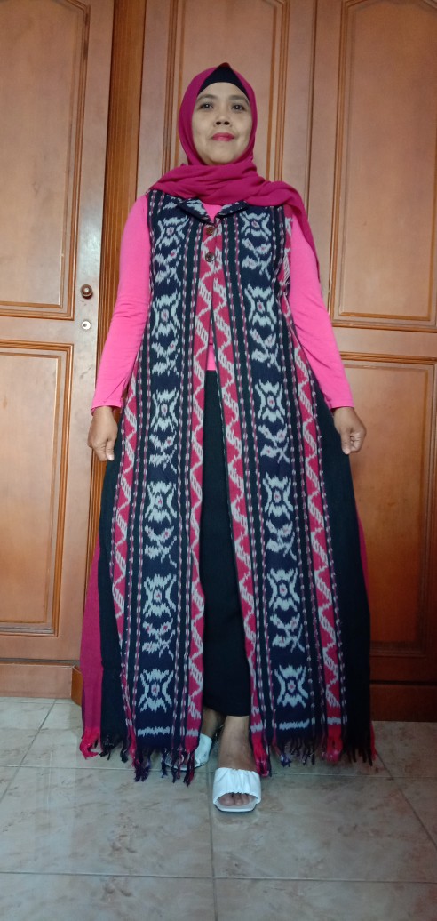 Termurah Cod-adisty Outer Tenun Troso Long Cardi Batik Solo Modern / Cardigan Batik Original / Tunik