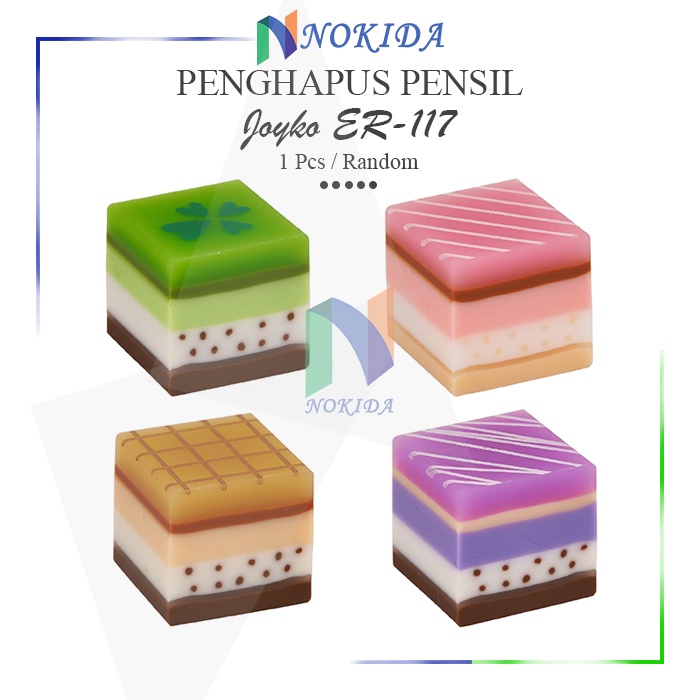 

Nokida Penghapus Pensil Joyko Motif Kue [ER-117/1 Pcs] / Alat Tulis Sekolah / Pemadam Pinsil Joyko Eraser Pencils / Stip Pingsil Joyko