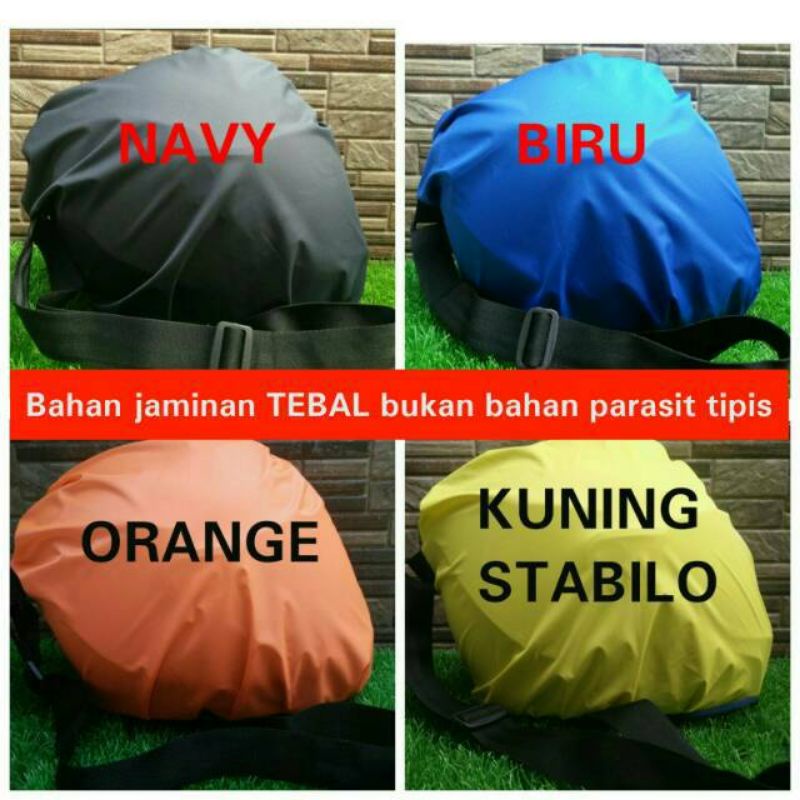 tas helm anti air bahan POLYESTER waterproof