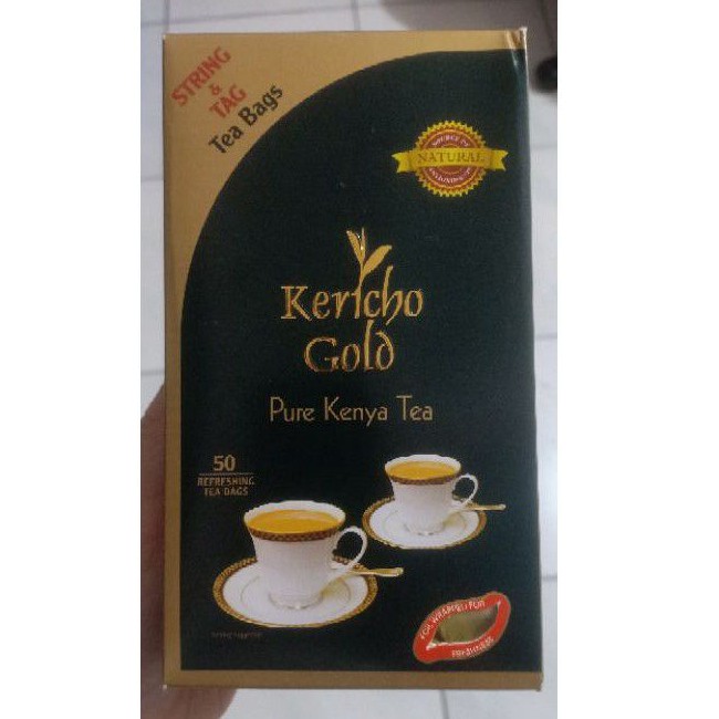 Jual Kericho Gold Pure Kenya Tea 50 Refreshing Rea Bags Teh Kenya