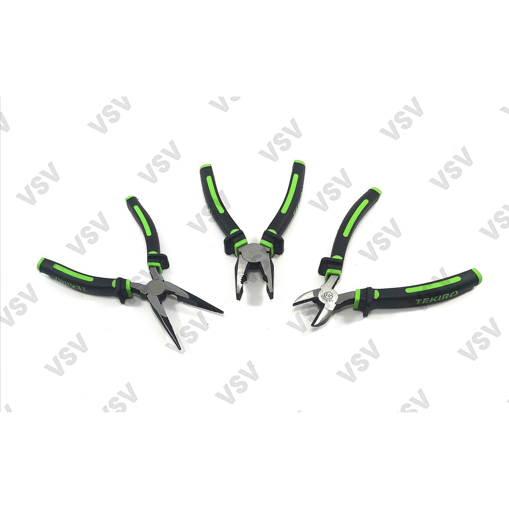 Tekiro Tang set 3pc tang Potong 8&quot; tang  Lancip 8&quot; tang Kombinasi 8&quot;