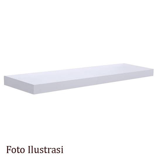 RAK&gt;RAK GANTUNG&gt;FURNITURE HIASAN DINGDING MODEL SATU SUSUN UKURAN 40X10X2CM