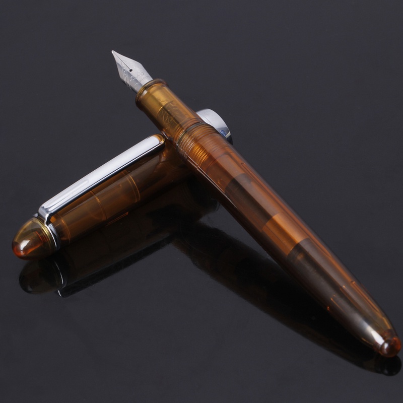 Mary JINHAO 992transparan Fountain Pen 0.5mm Perlengkapan Alat Tulis Alat Tulis Hadiah