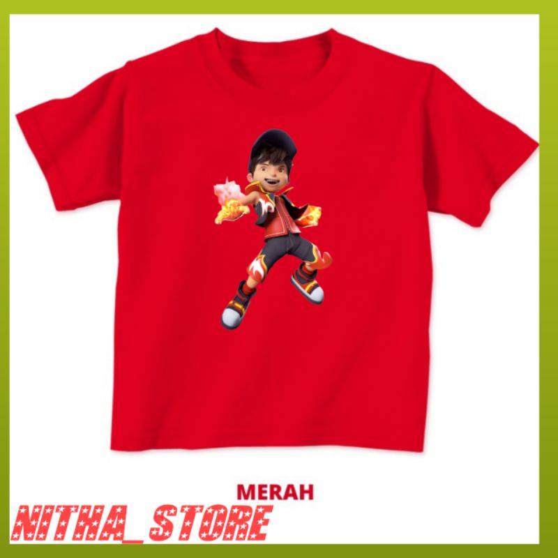 baju anak lucu, baju anak boboiboy, baju anak kartun