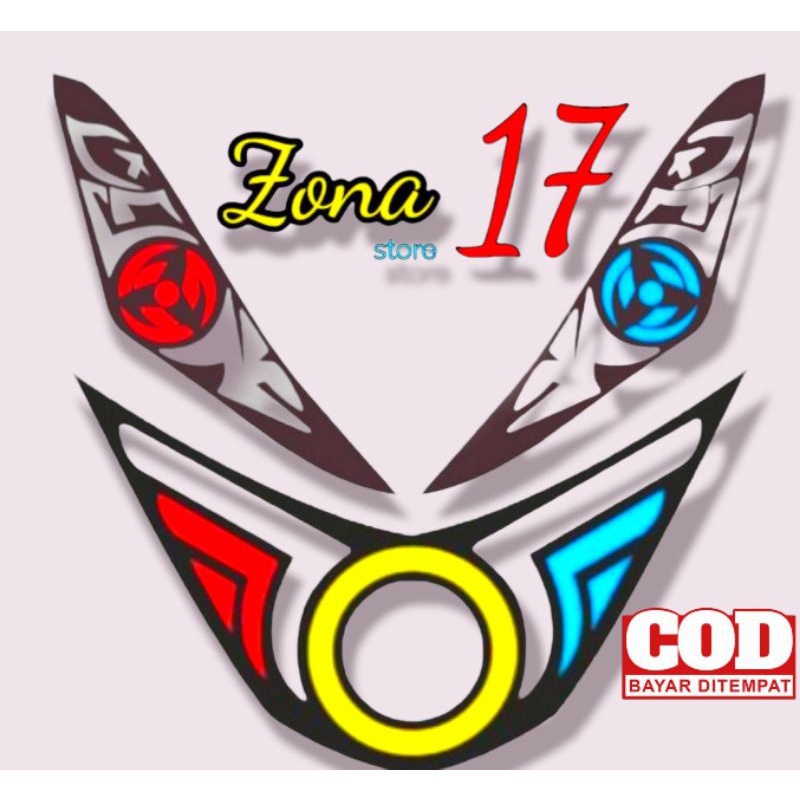 stiker sticker lampu alis beat new streat 2017 2019