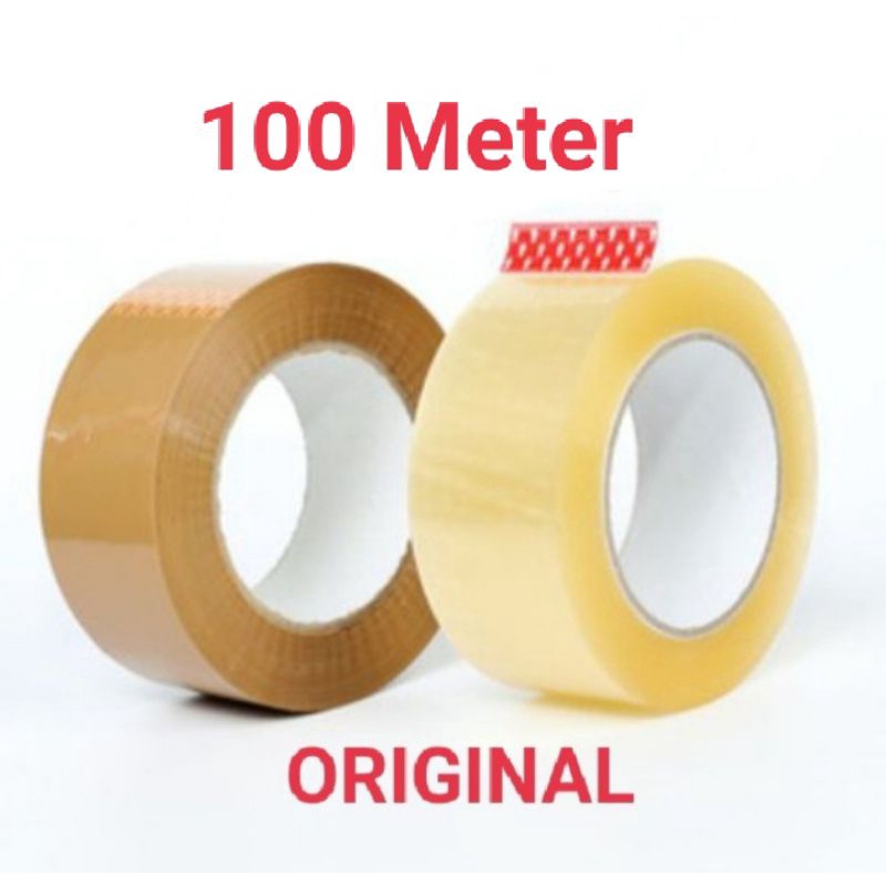 Lakban bening Opp 100 Meter Lakban Lakban coklat 100 meter lakban packing