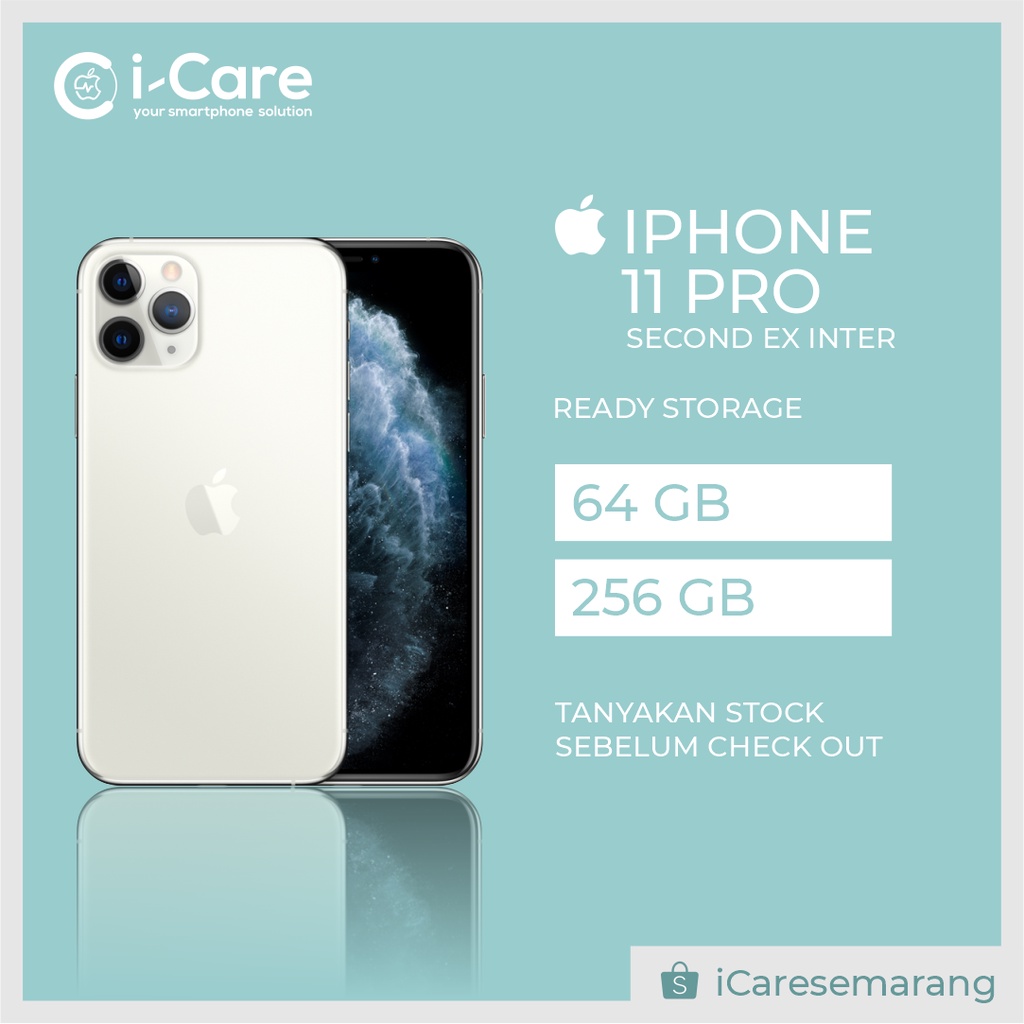 SECOND IPHONE 11 PRO 64GB 100% ORIGINAL ANTI REKONDISI!!!FULLSET!!KONDISI MULUS LIKE NEW
