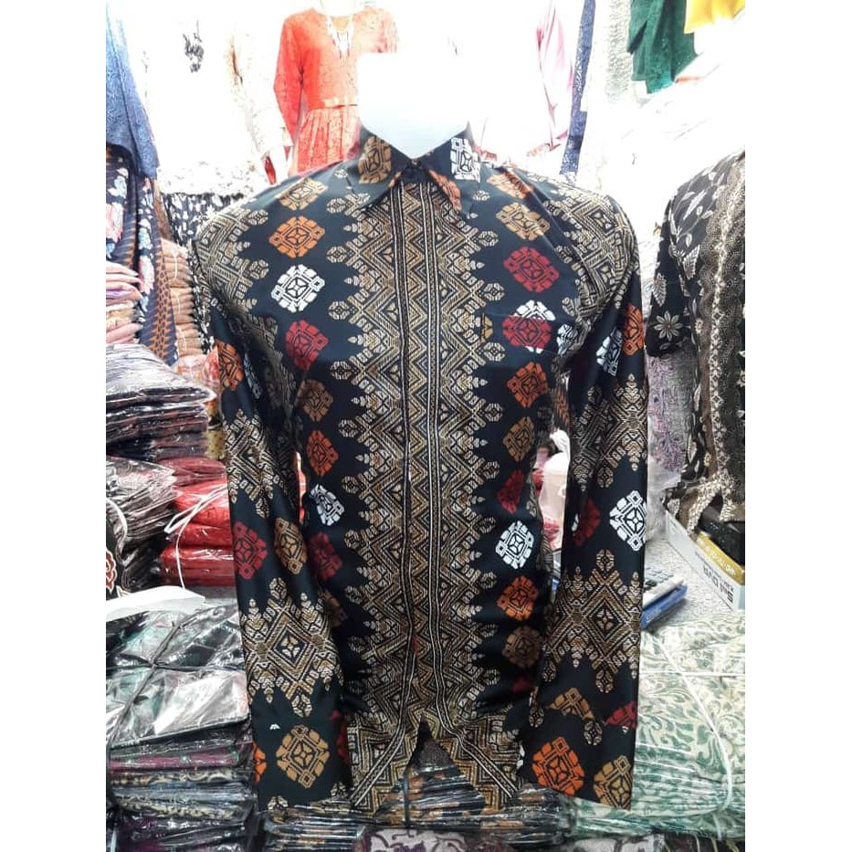 kemeja batik lengan panjang trend