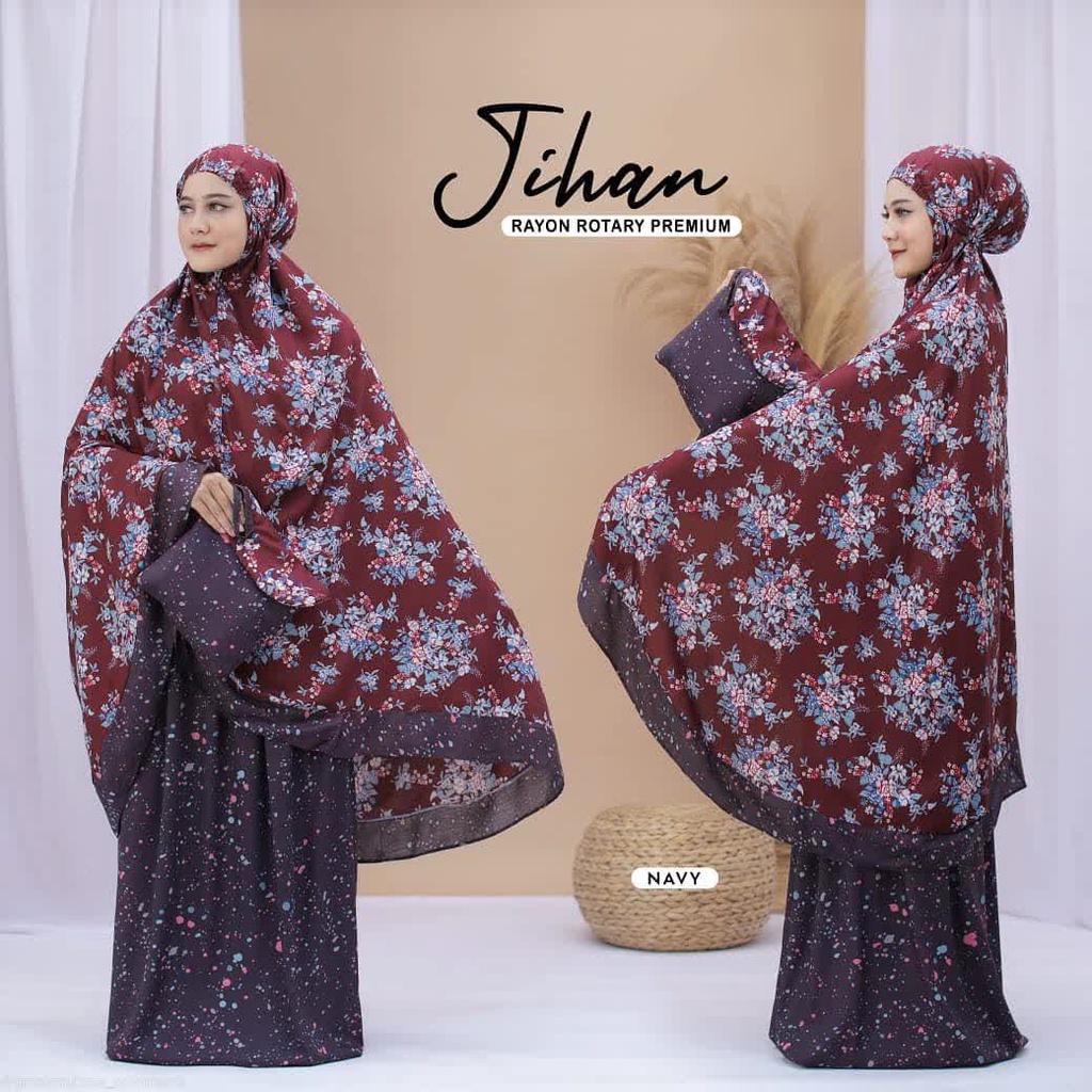 mukena dewasa jihan jumbo rayon rotary premium HQ