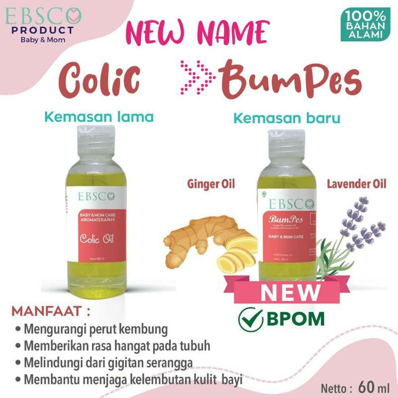 EBSCO Massage Oil 60 ml - Minyak Pijat Aromateraphy Ibu dan Anak