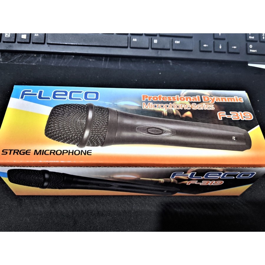 COD Mic Microphone Vocal Kabel Fleco F-319//Mic Professional dynamic kabel karaoke F-319