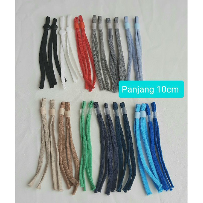 Karet Masker Stopper Silikon Warna / Tali Masker Sepasang