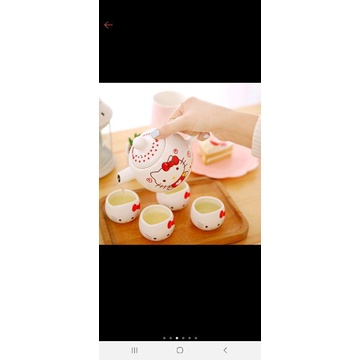 tea set keramik hello kitty