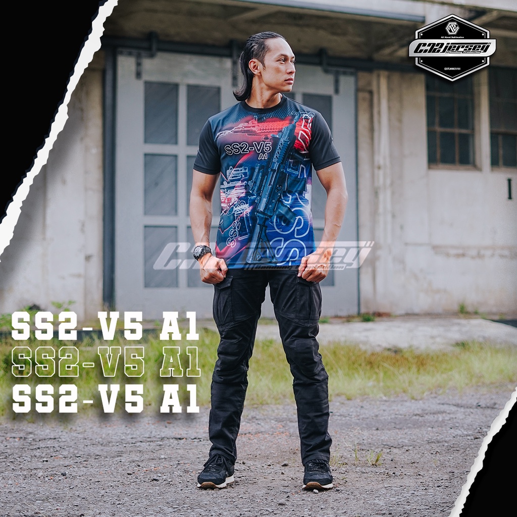 KAOS TNI ARMY SS2-V5 A1 SINGELPRINT SUBLIMEJERSEYBANDUNG C72