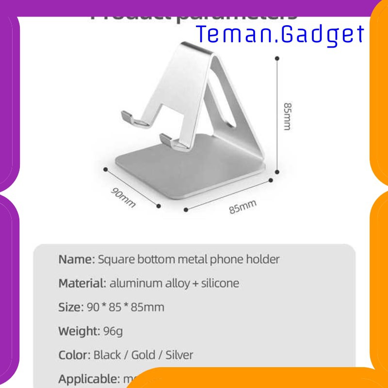 TG-BD049 ACCEZZ SMARTPHONE TABLET STAND HOLDER BAHAN ALUMINIUM - S3