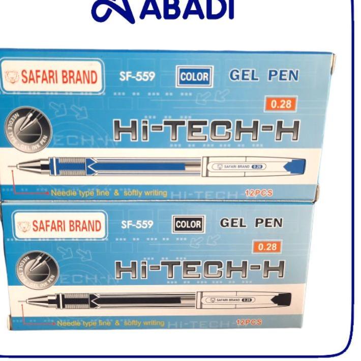 

ㅱQ Bulpen Hitech-H Safari Pen Gel Bolpoin (1pak = 12pcs) TERMURAH 3581 ❅