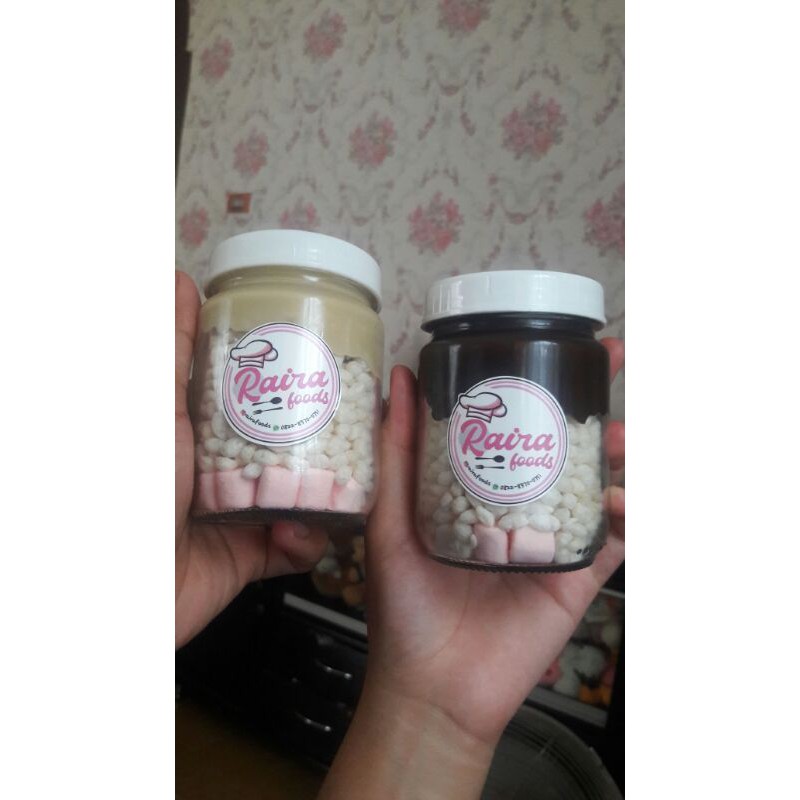 

Crispy with topping in jar by rairafoods