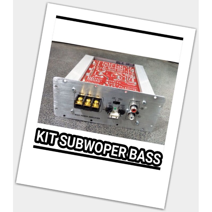 KIT POWER SUBWOPER BASS 12Volt DC