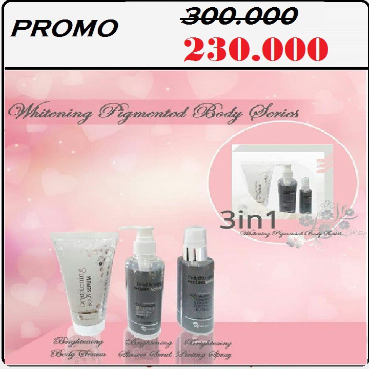 Ms Glow Paket Body MS Glow Whitening Pigmented Body Series