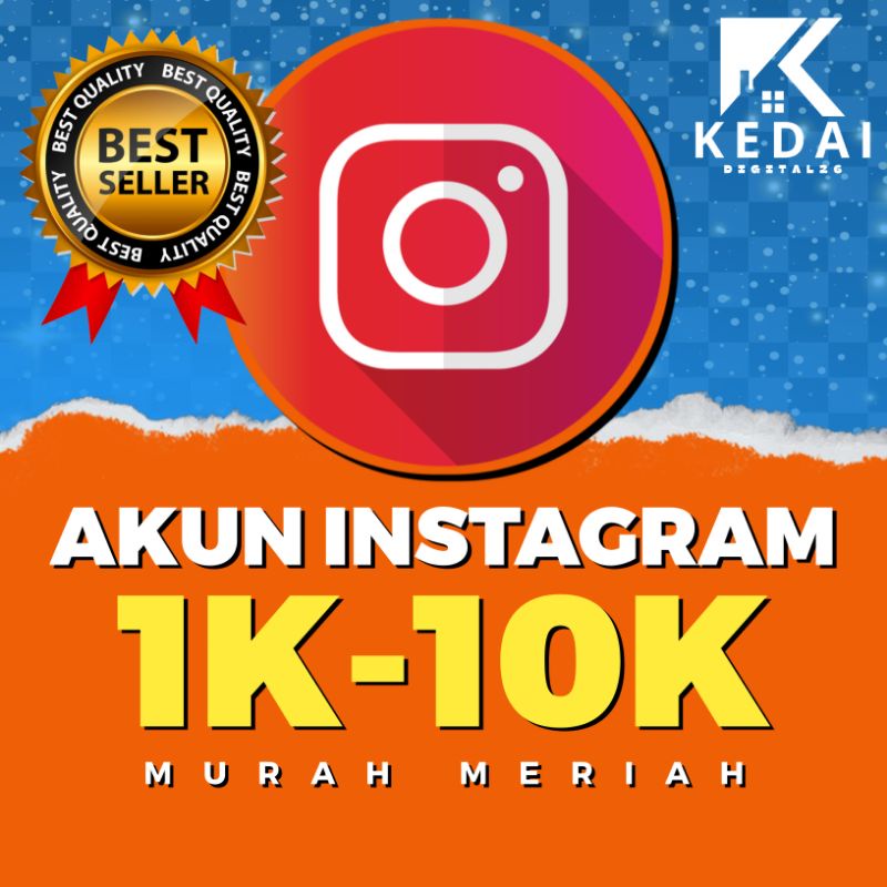 Jual JUAL AKUN INSTAGRAM FOLLOWER 1K - 10K MURAH | Shopee Indonesia