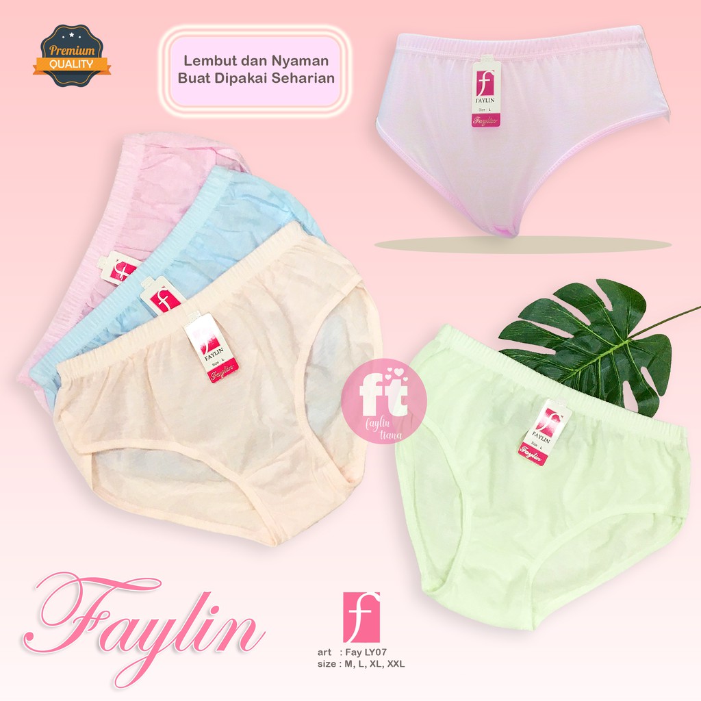 FAYLIN | Celana Dalam Wanita Polos / Warna Muda / art FAY LY07