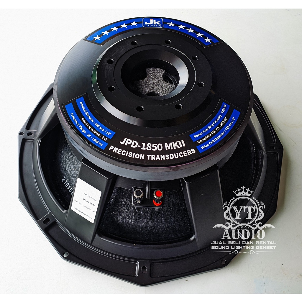 Speaker Komponen 18 inch JPD1850MKII JK COUSTIC VC 5 INCH ORIGINAL
