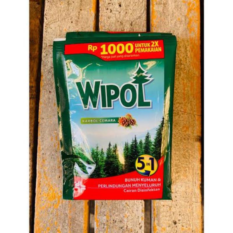 Wipol sachet 1 renceng isi 6 / Wipol refill 5000