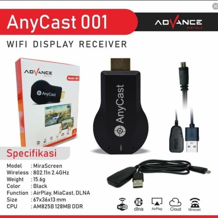 ADVANCE - Anycast Dongle HDMI Wifi Display Receiver TV