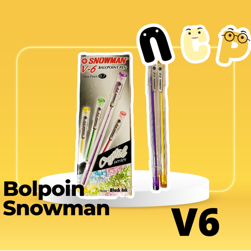 

Bolpen Pulpen Pen Snowman V6