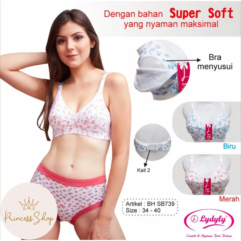 Princess shop35 Bra BH menyusui TANPA KAWAT/NURSING BRA lydyly