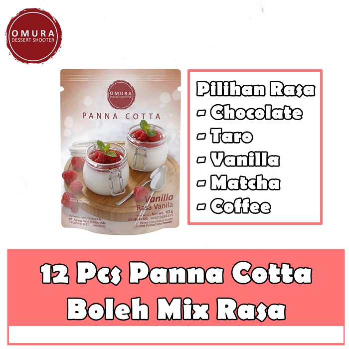 

Paket Selusin - 12 pcs Omura Dessert Shooter Panna Cotta