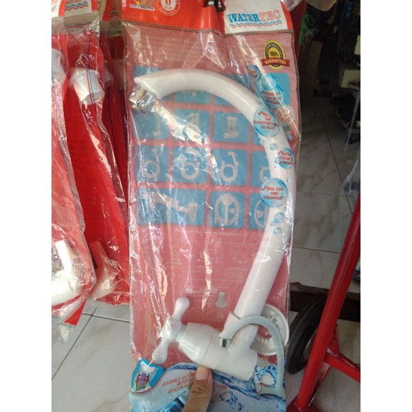 Kran keran Angsa Watertec Original 1/2 dim tembok dinding cucian piring Premium Quality Plastik Awet