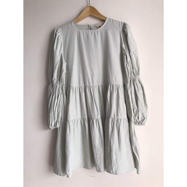 FRITA GREEN LIGHT SAGE TOP HIJABCHIC SIZE S PRELOVED
