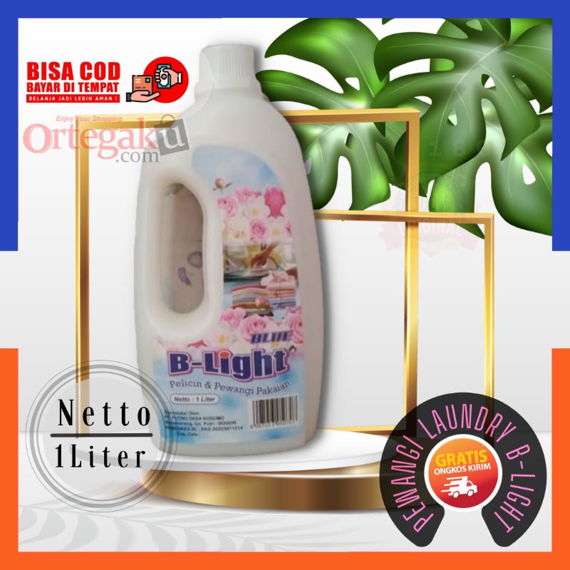 PELICIN DAN PEWANGI PAKAIAN B-LIGHT 1 LITER ANTI BAKTERI | PEWANGI LAUNDRY MURAH