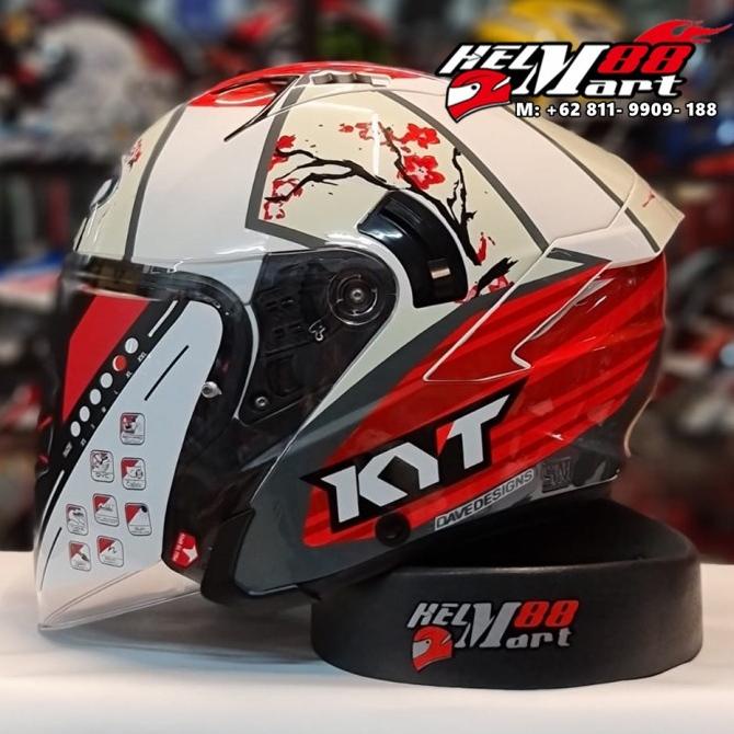 Helm KYT NFJ XAVI SAKURA Helm Half Face KYT NF-J NF J