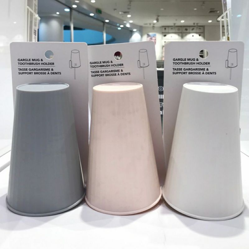 MINISO Gargle Mug & Toothbrush holder / toothbrush holder miniso