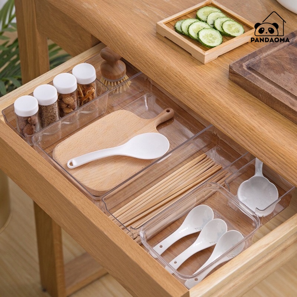 Organizer Kotak Acrylic / Tempat Penyimpanan Serbaguna / Laci Drawer Kosmetik