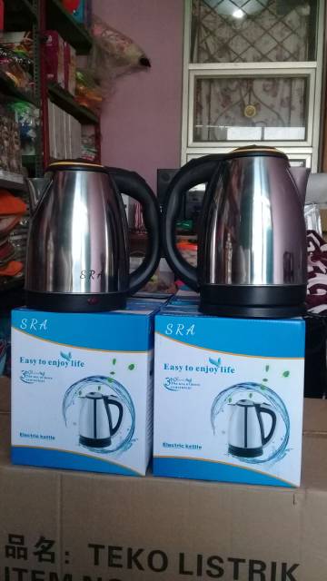 Teko listrik 2L Kettle Electric   Pemanas Air Pembuat Kopi Teh /Teko Lipat Travelling