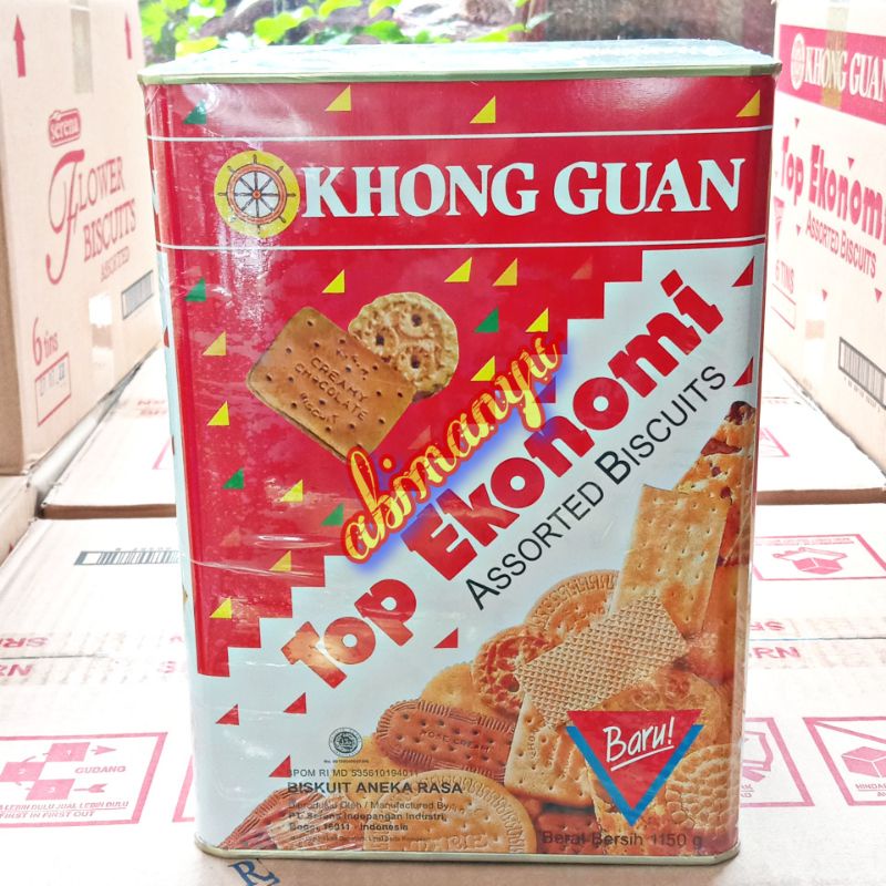 

biskuit khong guan kaleng top ekonomi 1150 gram