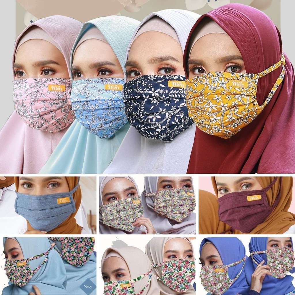 MASKER KAIN NIBRAS TALI KARET MC 01 MC 001 MASKER NIBRAS MASKER CANTIK MASKER HIJAB